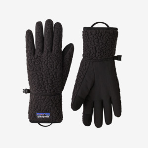 Mens Hats Accessories: Retro Pile Fleece Gloves