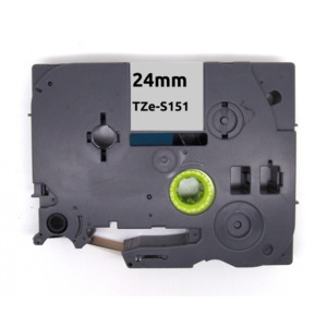 Tze151 Label Tape Black on Clear - Inkshop