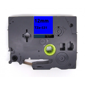Tze 531 aze531 label tape black on blue - Inkshop