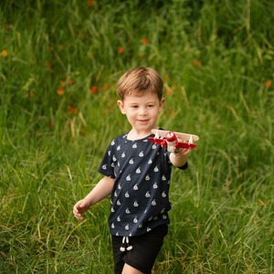 Organic Cotton Tops: Organic Cotton Nautical Tee Shirt