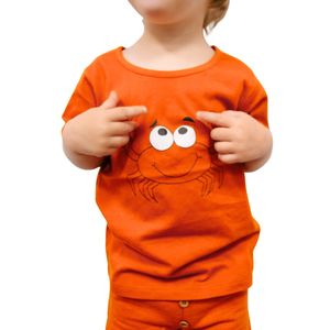 Organic Cotton Tops: Organic Cotton Daring Crab Tee Shirt