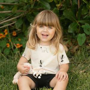 Organic Cotton Tops: Organic Cotton Tui and Fantail Tee Shirt