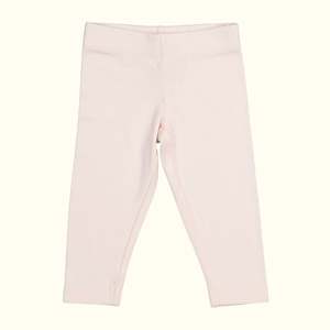 Organic Cotton Bottoms: Organic Cotton Leggings – Blush Pink