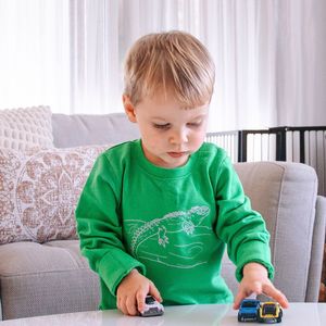 Clearance: Organic Cotton Tuatara Fleece Jumper