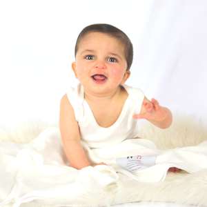 Organic Cotton Natural Stretch Baby Blanket