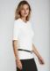 PAULA RYAN Slim Fit Half Sleeve Tee - Ecovero White