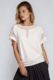 PAULA RYAN Mesh Insert Tee - Ecovero White