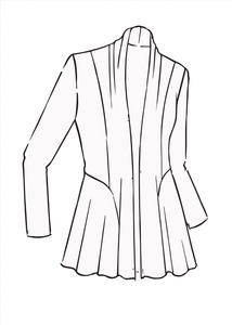 Cardigans: PAULA RYAN ESSENTIALS Easy Fit Panelled Cardigan - MicroModal - French Navy