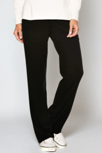 PAULA RYAN Tailored Pant - Microjersey Black