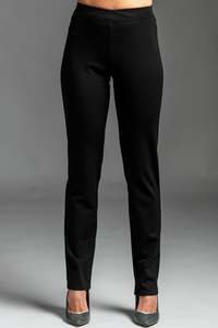 Roma: PAULA RYAN Narrow Leg Pant - Black Roma