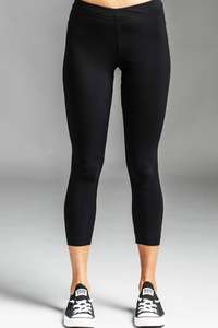 Leggings: PAULA RYAN ESSENTIALS Capri Legging/Pant - Classic Microjersey