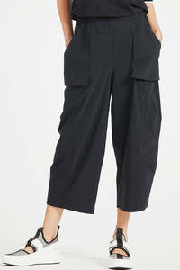Pants In Microjersey: PAULA RYAN Tokyo Pant - Microjersey Black