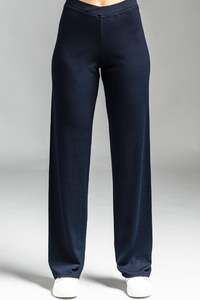PAULA RYAN Straight Leg Lounge Pant - Merino Navy