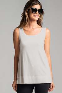 PAULA RYAN ESSENTIALS Loose Fit Singlet - Modal Soft Champagne