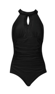 Swimwear: PAULA RYAN Zip Front Swimsuit