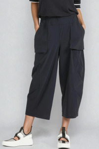 Pants: PAULA RYAN Tokyo Pant - Microjersey Navy