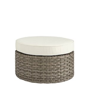 Outdoor Ottoman: Toledo Ottoman - Classic Grey