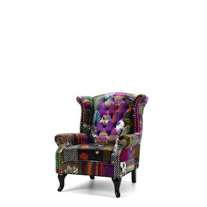 The Patchwork Collection: Patchwork Wingback Chair
