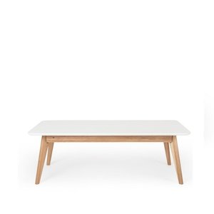The Radius Collection: Radius Coffee Table - White Top