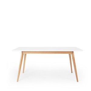 The Radius Collection: Radius Dining Table - 1600w - White Top