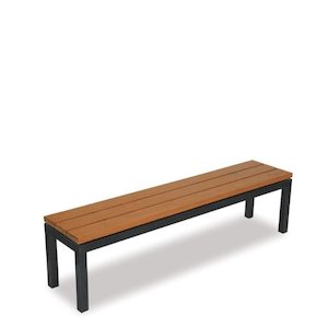 The Coast Collection: Coast Outdoor Bench Seat 1800 - Matt Black
