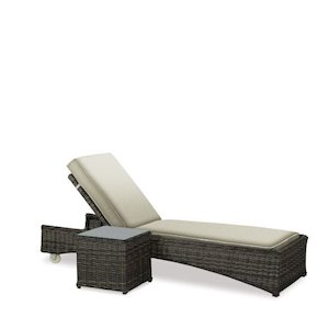 The Mesa Collection: Mesa Outdoor Sunlounger and Side Table