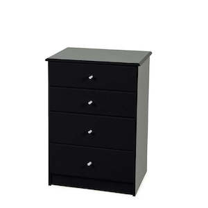 Tallboys: Black Pearl 4 Drawer Tallboy