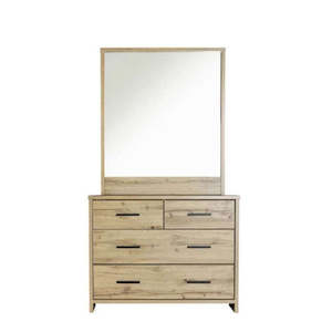 Nova Dresser and Mirror 4 Drawer