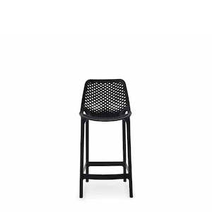 Soprano Outdoor Barstool 650SH or 750SH - Stackable (Black or White)