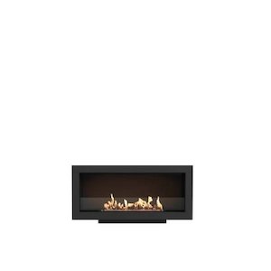 Ecosmart Fires: Ecosmart Fire: Frame 1000SS Fireplace + XL700 Burner