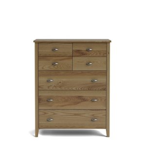 The Ivydale Collection: Ivydale Tallboy 7 Drawer - Ash