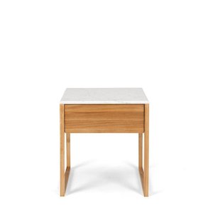 Avalon Side Table with Marble Top