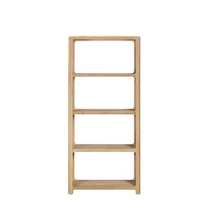 Occasional: Oaky Bookcase Tall 1700h - sleeked curved lines