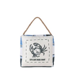 Home Decor: Crab Doorstop - rope handle