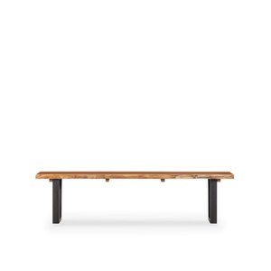 Dining: LiveEdge Bench Seat 1800w - Blackwood veneer