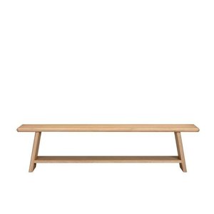 Dining: Oaky Bench Seat 1900w - sleeked curved lines