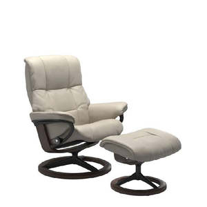 Stressless: Stressless Mayfair Medium Recliner - Signature Base (Velaro Light Grey)