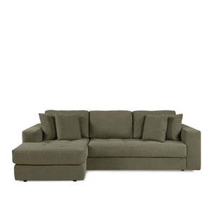 Lounge: Hugo 3 Seater Chaise suite - Genuine Linen blend Comfort