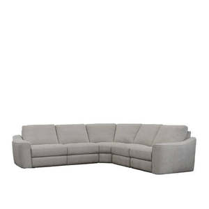 Lounge: Zola 5pc Cnr Modular with Two End Electric Recliners