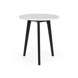 Occasional: Radius Side Table - Marble - Black