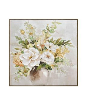 Home Decor: Bouquet Delight Framed Canvas Art