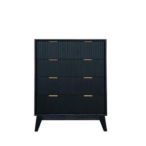 Ella 4 Dr Tallboy - Brushed Gold Handles