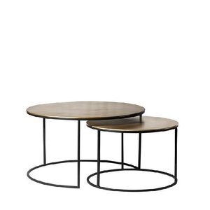 Occasional: Rio Aluminium & Iron Side Table - Set of 2