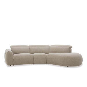 Leroy 3 Seater Triple Electric Chaise RHF - Contemporary Design