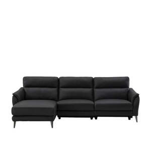 Lounge: Bailey 4 Seater Power Leather Reclining Sofa & Chaise