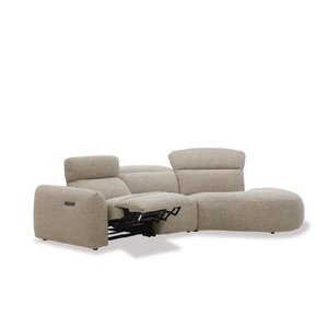 Lounge: Leroy 3 Seater Electric Seat + Chaise RHF - Contemporary Design