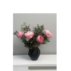 Peony Delight - Artificial Floral Arrangement & Vase