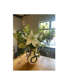 Home Decor: Elegance - Artificial Floral Arrangement & Vase
