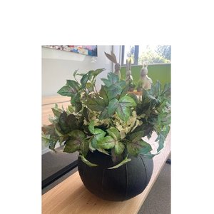 Home Decor: Ivy Bush - Artificial Floral Arrangement & Vase