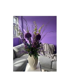 Purple Passion - Artificial Floral Arrangement & Vase